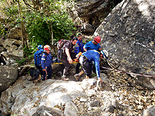 Rescate servicio ordinario en los ríos subterráneos