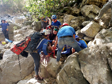 Rescate servicio ordinario en los ríos subterráneos